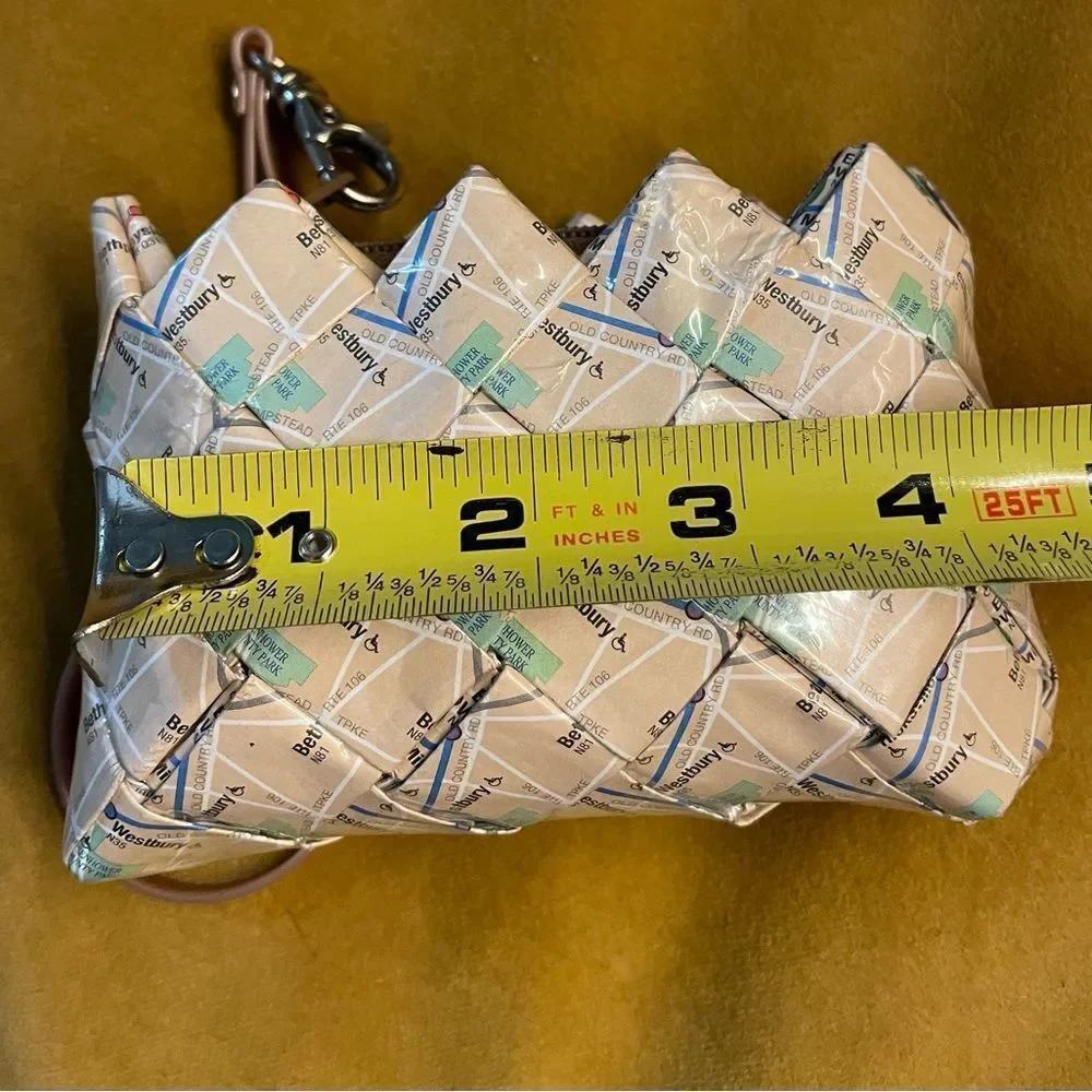 Ecoist Recycled Map Wristlet